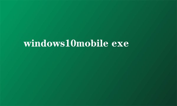windows10mobile exe