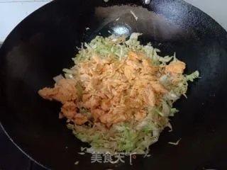 包菜炒鸡蛋
