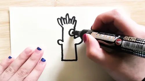 薯条哥的简笔画怎样画？