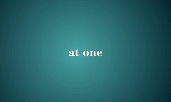 at one