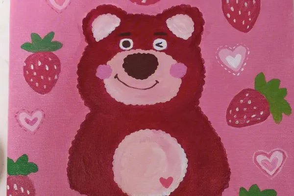 q版草莓熊怎么画