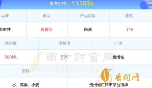 皇家井88多少钱？