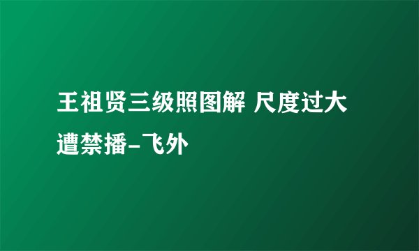 王祖贤三级照图解 尺度过大遭禁播-飞外