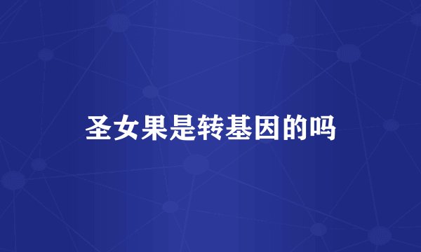 圣女果是转基因的吗