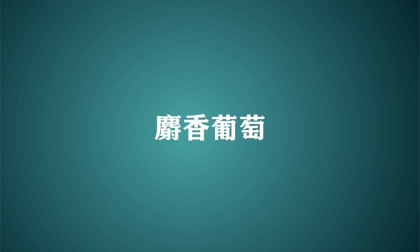 麝香葡萄
