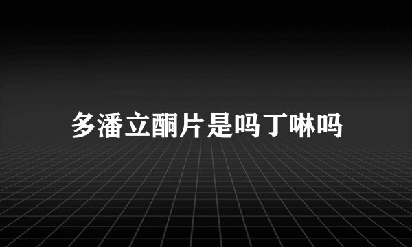 多潘立酮片是吗丁啉吗