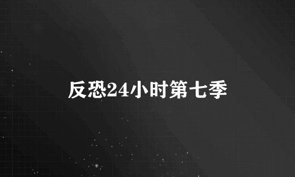 反恐24小时第七季