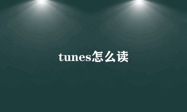 tunes怎么读