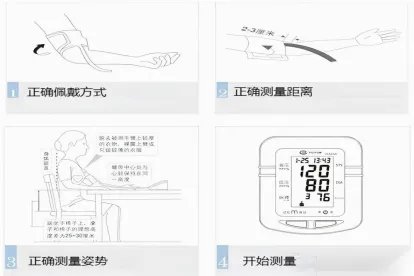 电子血压计的正确方法图解