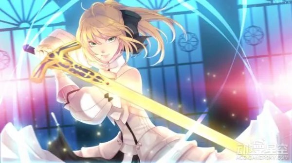 纯白骑士降临 《Fate》角色Saber lily同人美图