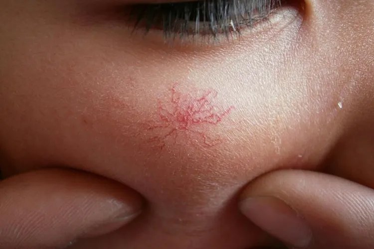 乙肝初期小红点图片