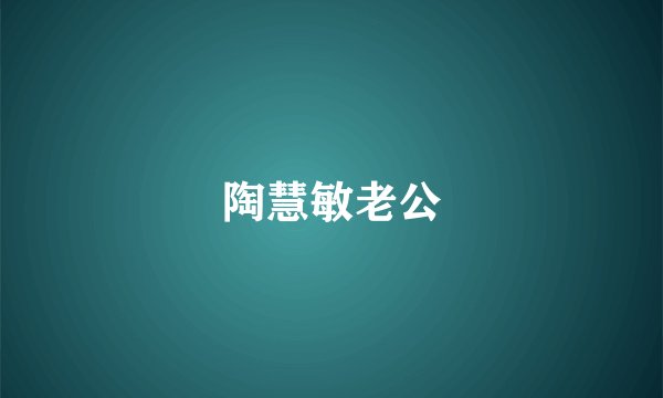 陶慧敏老公
