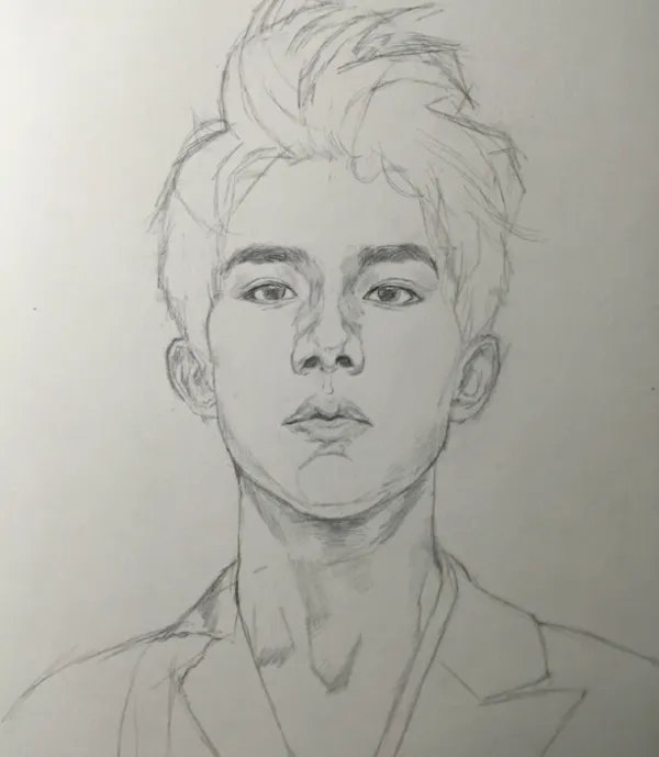 人物素描入门基础画步骤