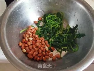陈醋菠菜花生米