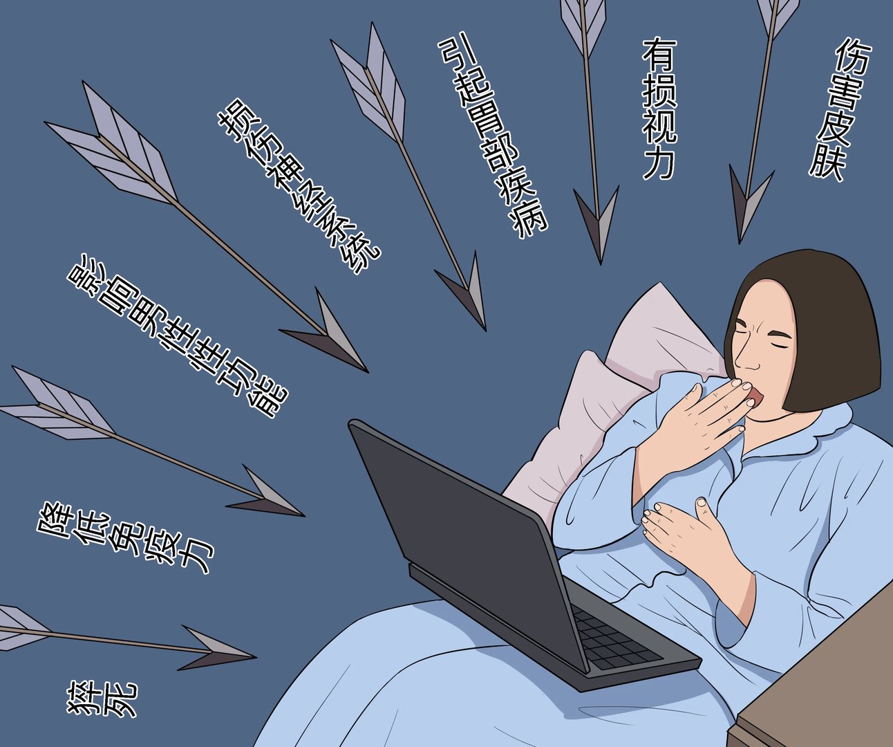 长期熬夜的7个危害