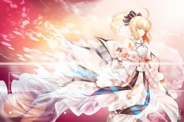 纯白骑士降临 《Fate》角色Saber lily同人美图
