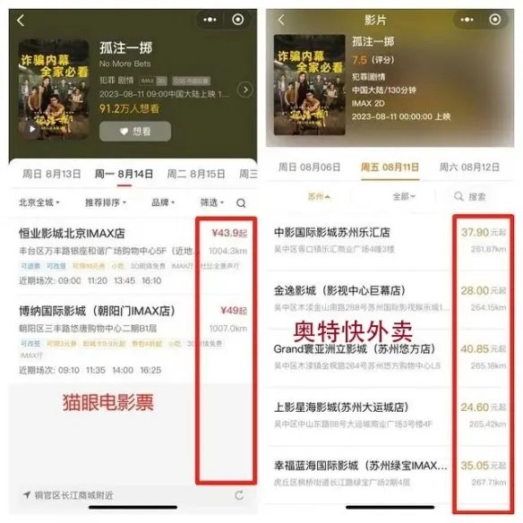 电影票哪里买最便宜?9.9元特价电影票三种方式 良心