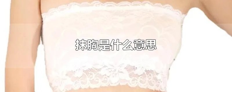 抹胸是什么意思