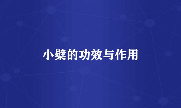 小檗的功效与作用