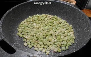 牛肉末炒利马豆