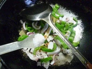 青椒炒鱿鱼