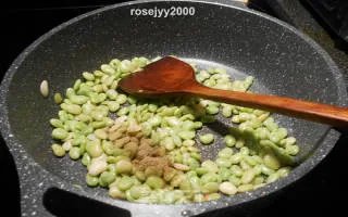 牛肉末炒利马豆