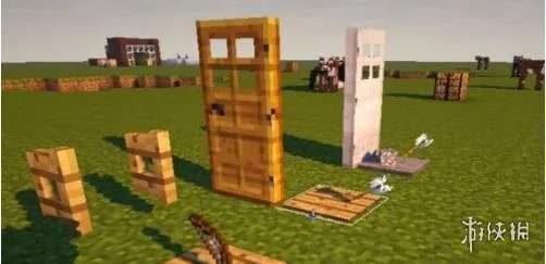 《我的世界》手游自动感应门制作方法