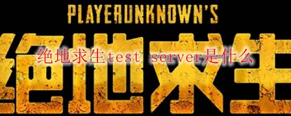 绝地求生test server是什么