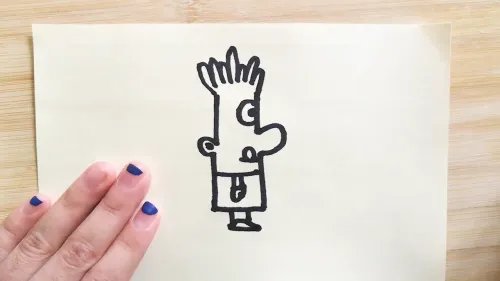 薯条哥的简笔画怎样画？