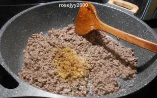 牛肉末炒利马豆