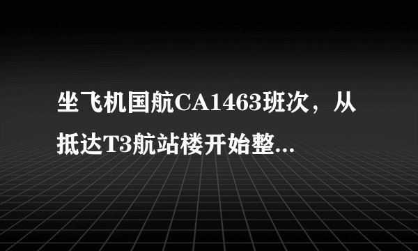 坐飞机国航CA1463班次，从抵达T3航站楼开始整个过程该怎么做？什么流程？该注意什么？
