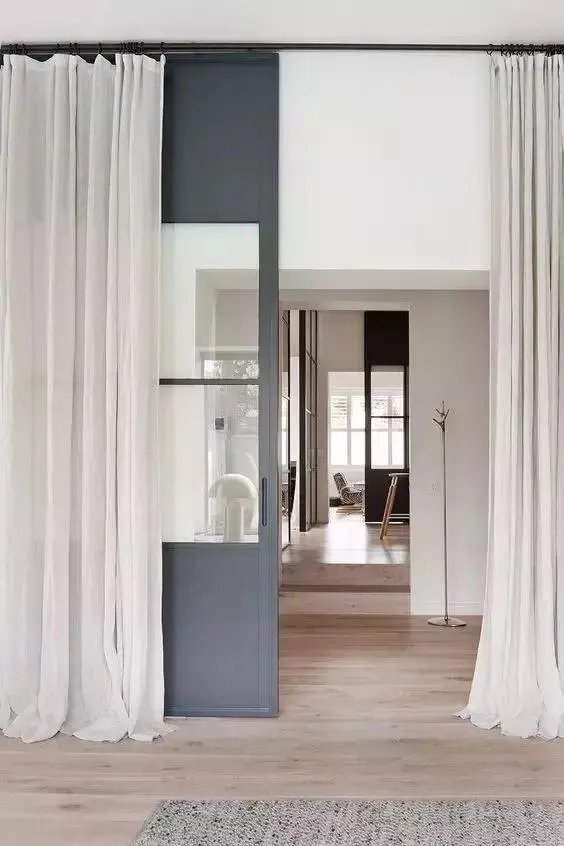 8款室内推拉门效果图，推开的空间大有不同！