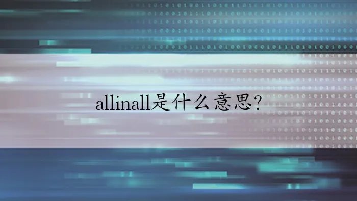 allinall是什么意思?