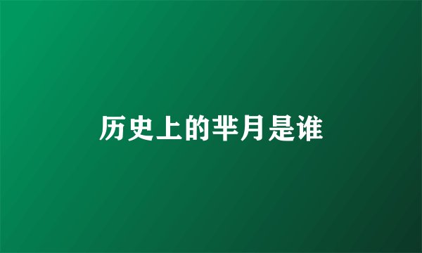 历史上的芈月是谁