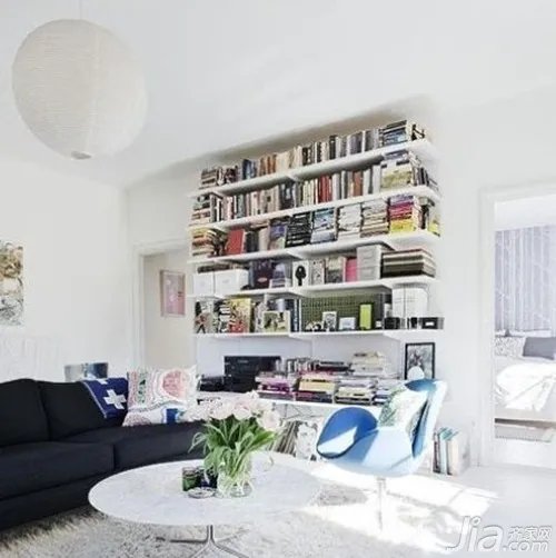 转角书柜效果图欣赏 转角书柜效果图解析