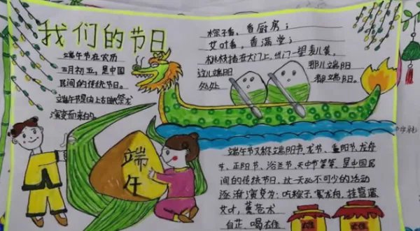 端午节手抄报最简单的一张画