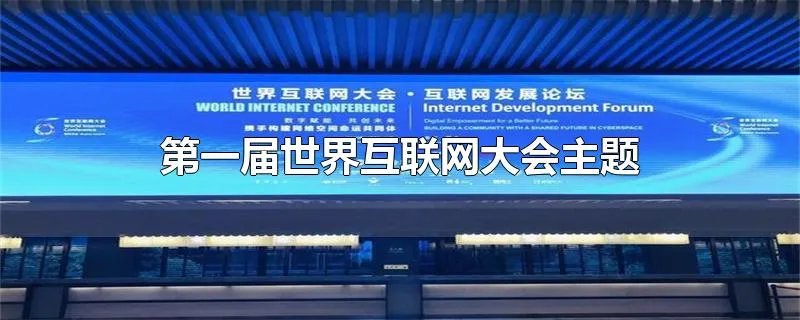 第一届世界互联网大会主题