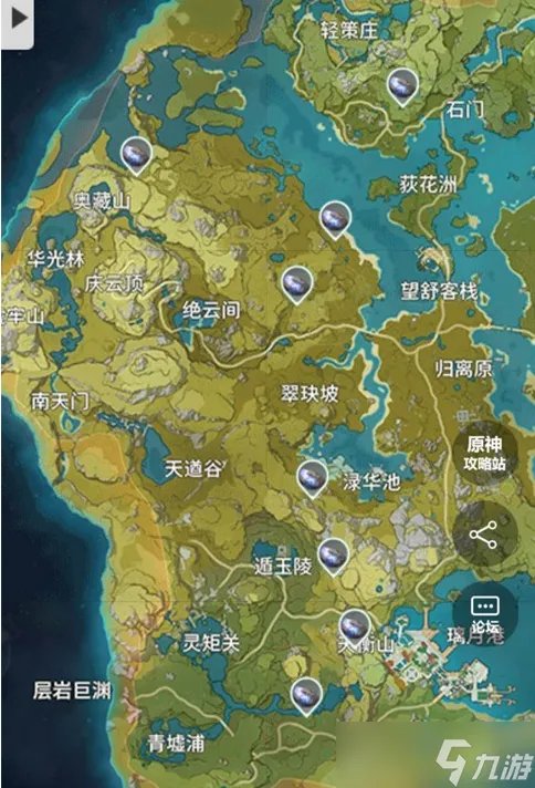 原神夜泊石在哪-夜泊石采集地点及分布图