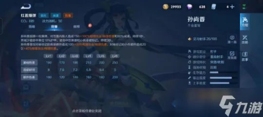 《王者荣耀》孙尚香技能介绍及技能解析