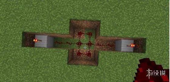 《我的世界》手游自动感应门制作方法