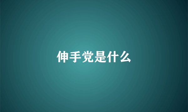 伸手党是什么