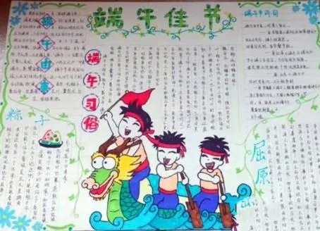 端午节手抄报最简单的一张画