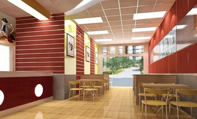 快餐店装修设计攻略 这样装修的快餐店不挤爆你找我啊!
