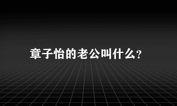 章子怡的老公叫什么？