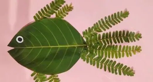 树叶手工粘贴画教程