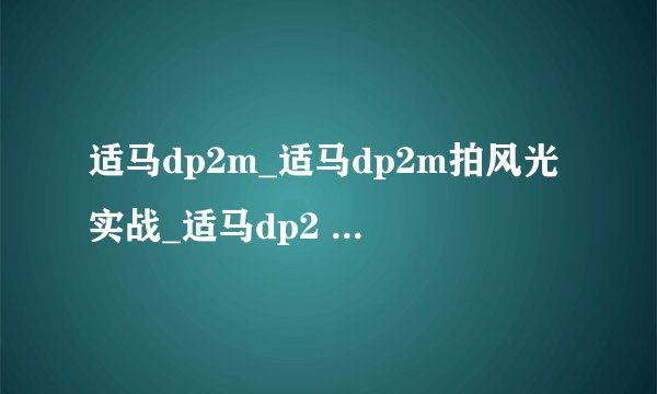 适马dp2m_适马dp2m拍风光实战_适马dp2 quattro
