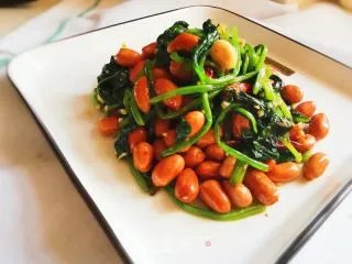 陈醋菠菜花生米