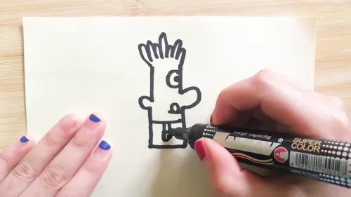 薯条哥的简笔画怎样画？