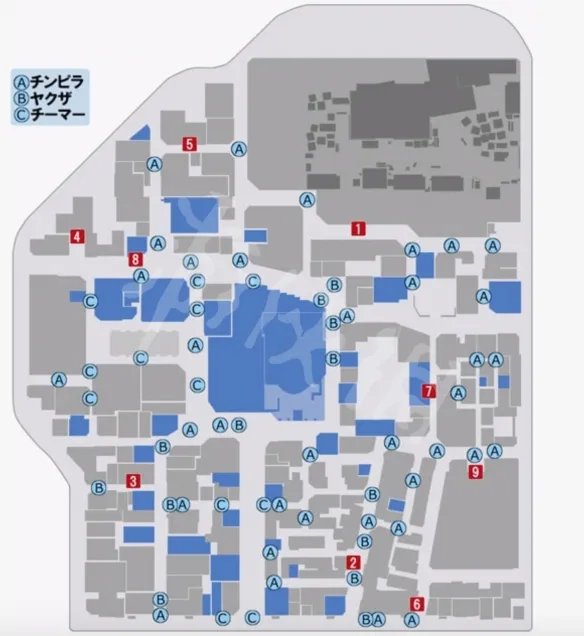 《如龙极2》徘徊头目有几个 全徘徊头目位置一览