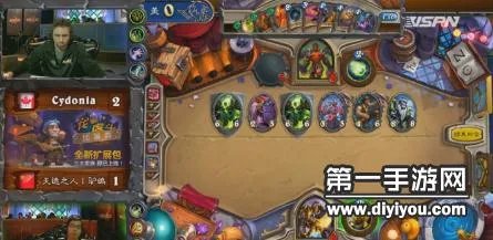 炉石传说中美对抗赛首轮第三场Cydonia3:1驴鸽